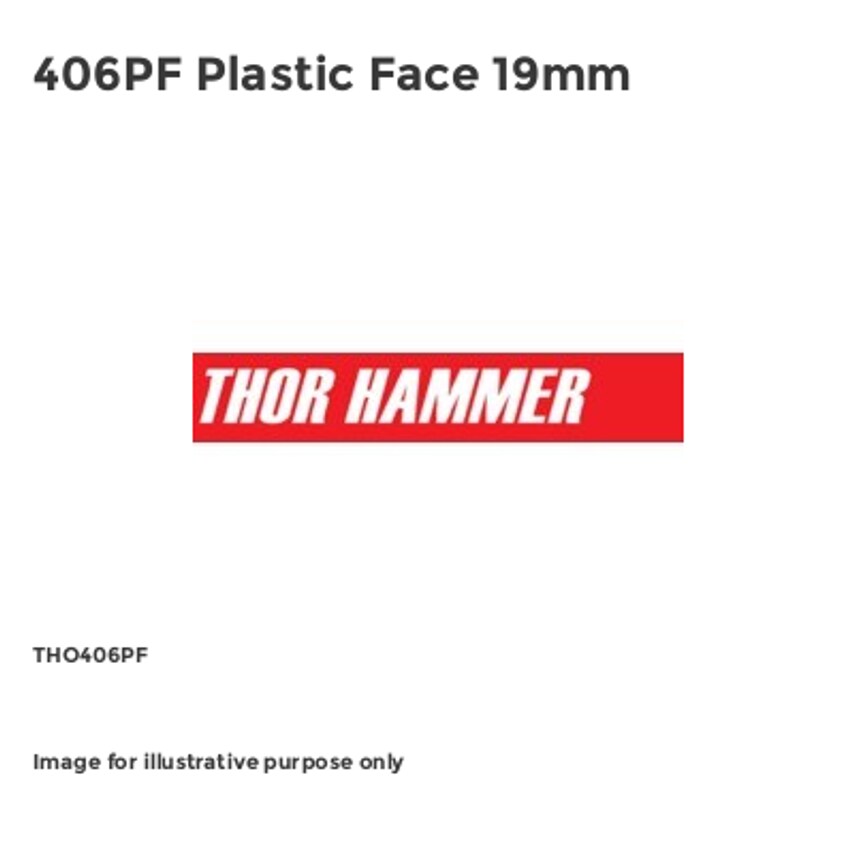 406PF Plastic Face 19mm THO406PF