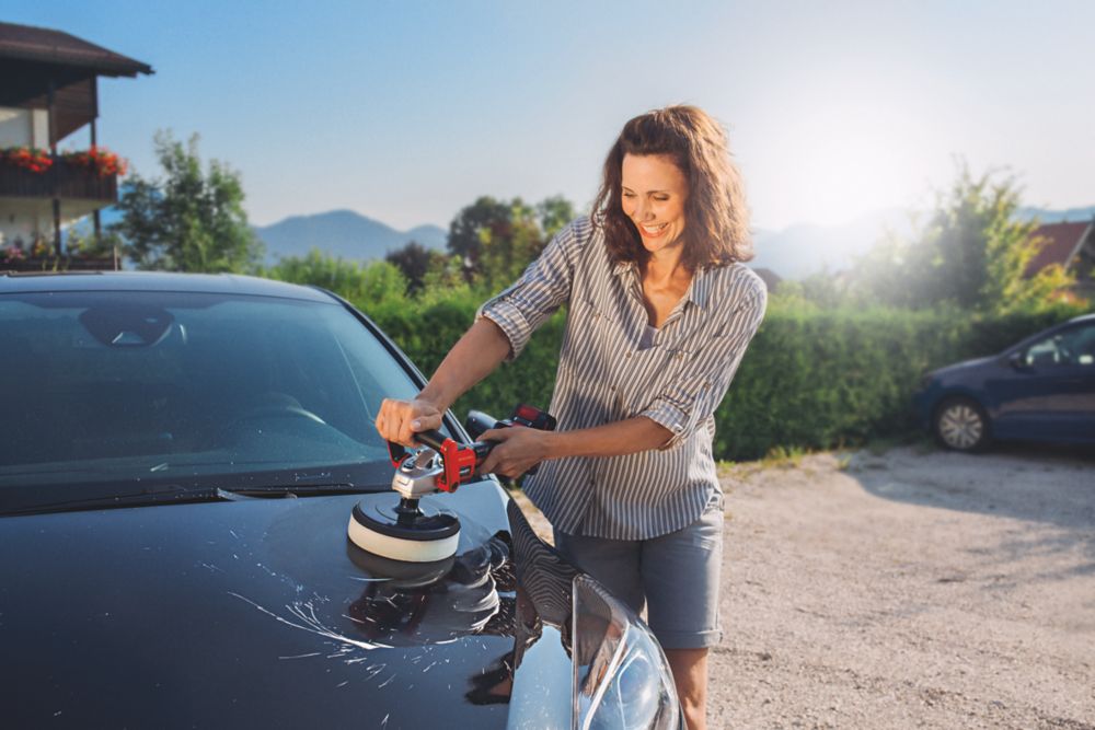 Einhell CE-CP 18/180 Li E-Solo 180mm 18V Li-Ion Power X-Change Brushless Cordless Polisher / Sander - Bare
