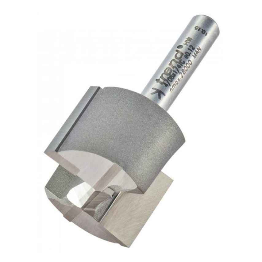 4/08 25.4mm Professional TCT 2 Flute Straight Cutter with Plunge Centre Tip 1/4" Shank