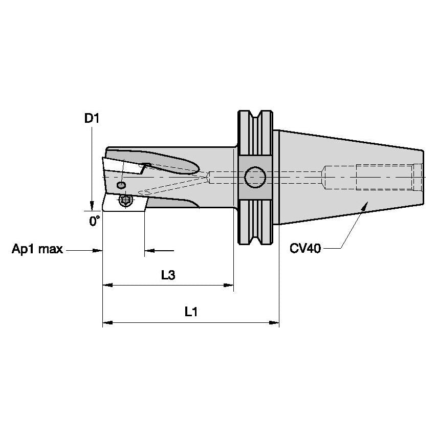 40A4R065H40SED18-U 1.5 Mill 1 Body 4 Ins CV40 Tap