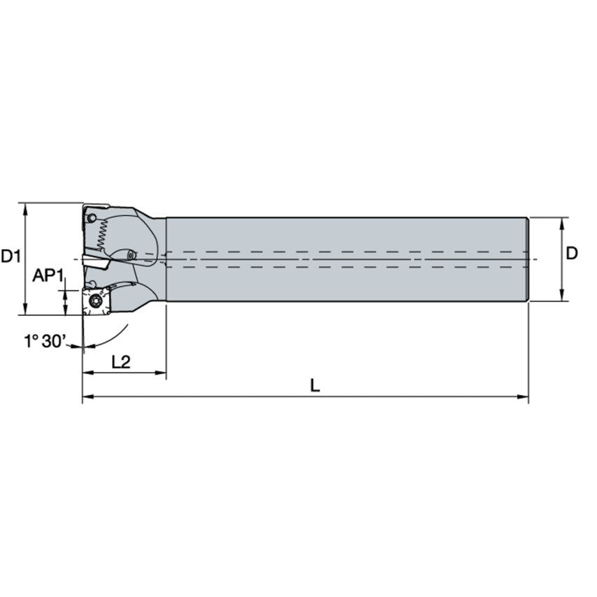 40M3R040A32SSD12PL Plunge End Mill