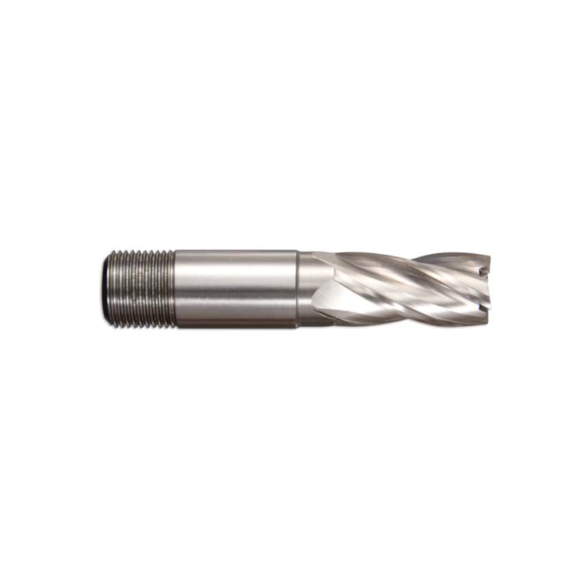 4.0X6 Multi Flute HSCo Screw Shank Short Series End Mill (BS 122/4) - Bright Finish
