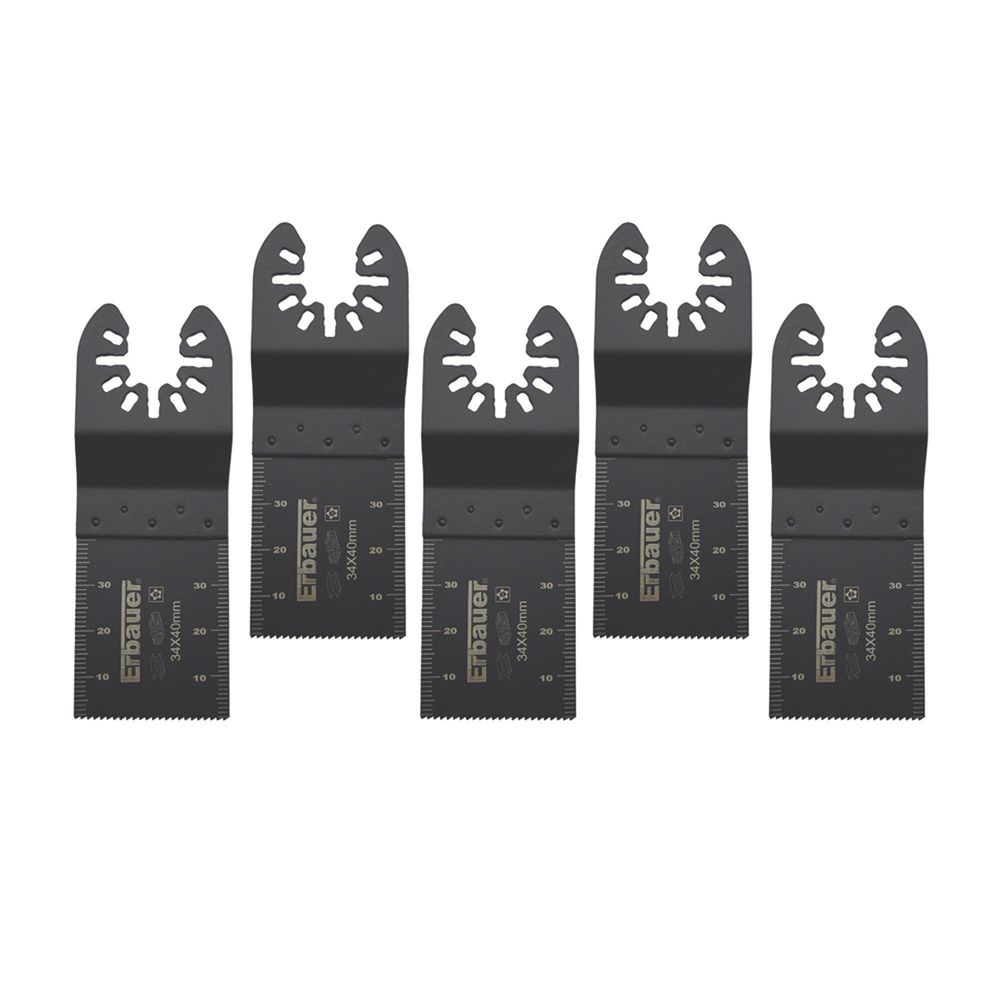 Erbauer   Multi-Material Plunge Cutting Blades 34mm 5 Pack