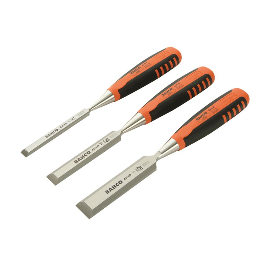 424-P Bevel Edge Chisel Set, 3 Piece BAH424PS3
