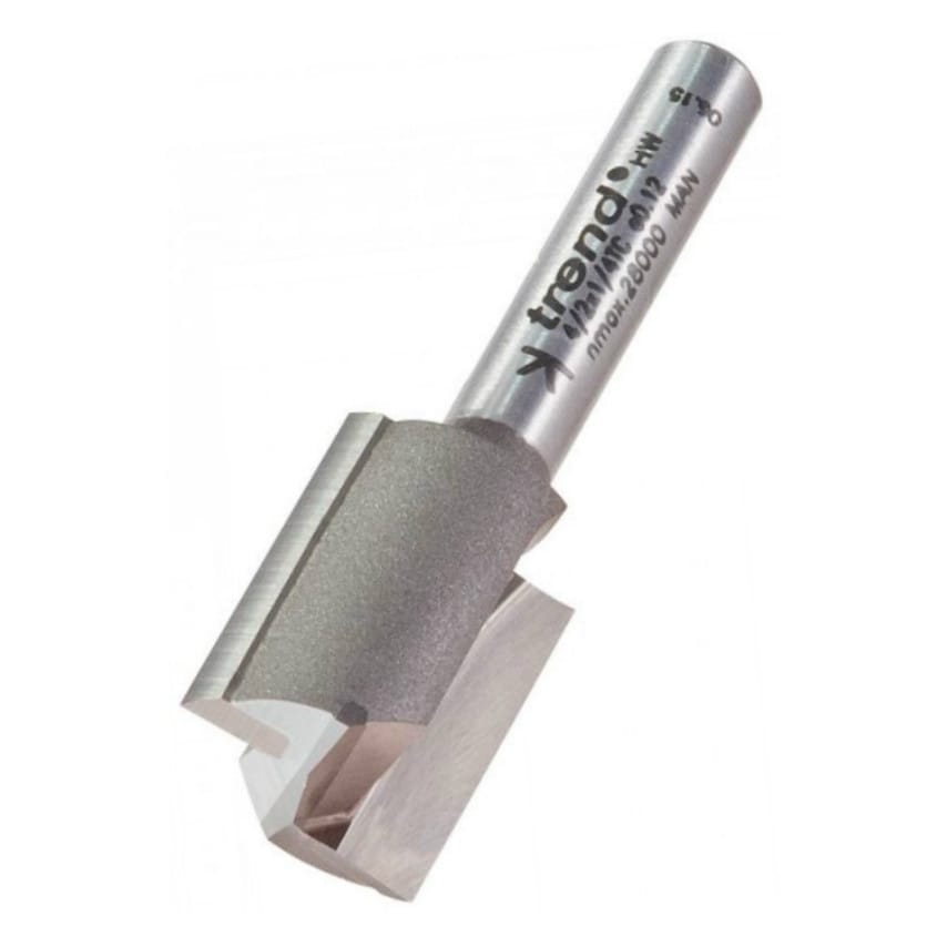 4/2 16.0mm Professional TCT 2 Flute Straight Cutter with Plunge Centre Tip 1/4" Shank