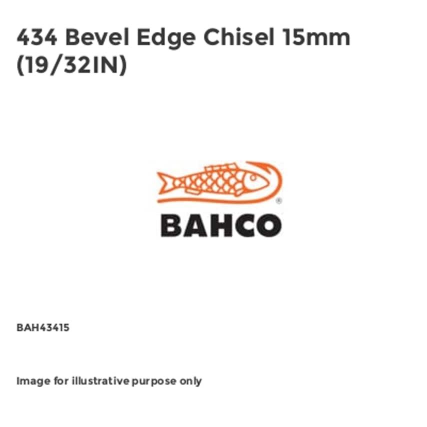 434 Bevel Edge Chisel 15mm (19/32IN) BAH43415