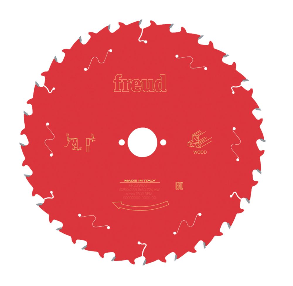 Freud  Wood Table Saw Blade 250mm x 30mm 24T