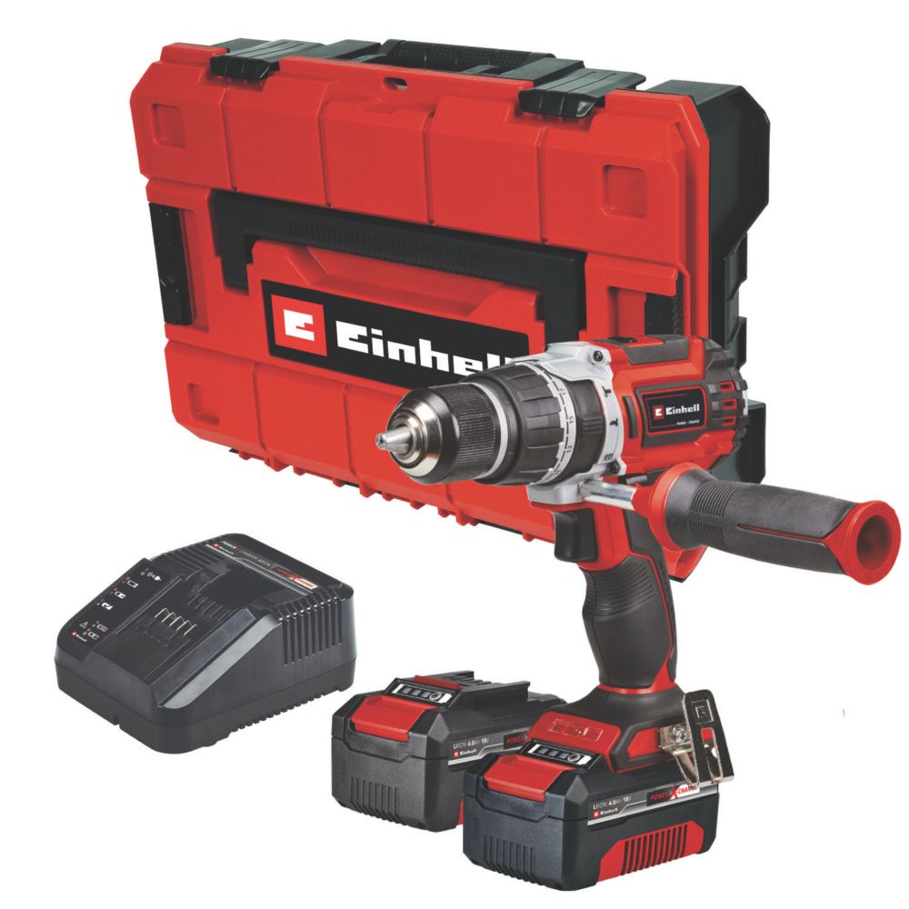 Einhell TP-CD 18/60 Li-i BL 18V 2 x 4.0Ah Li-Ion Power X-Change Brushless Cordless Combi Drill