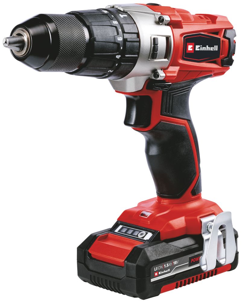 Einhell TE-CD 18/2 Li-i Kit 18V 2 x 1.5Ah Li-Ion Power X-Change  Cordless Impact Drill