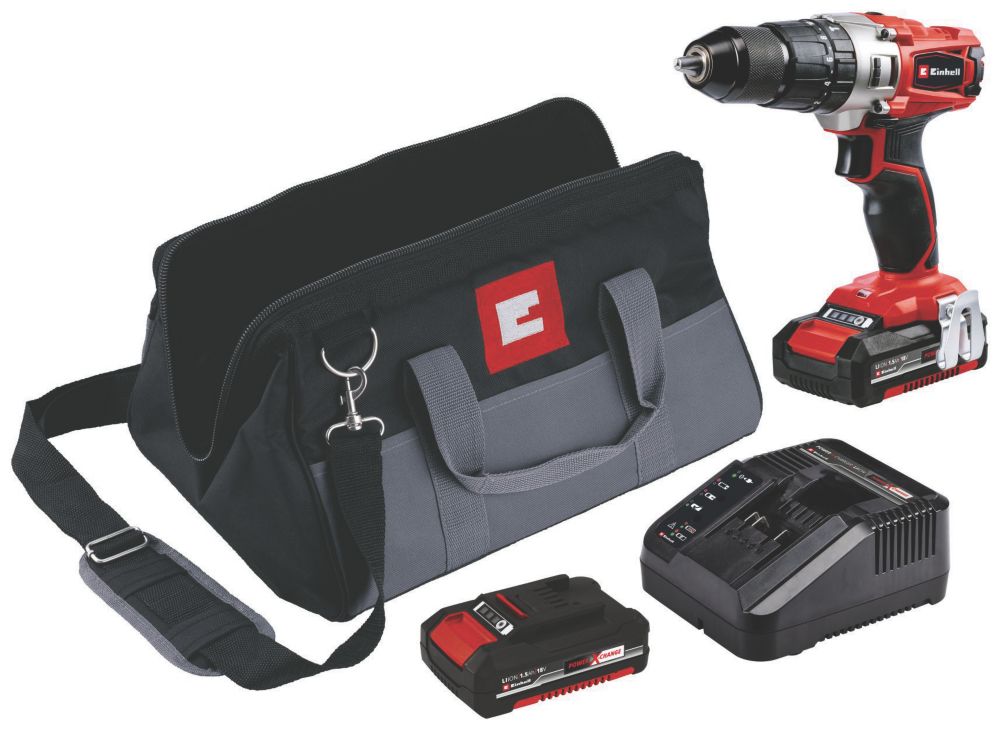 Einhell TE-CD 18/2 Li-i Kit 18V 2 x 1.5Ah Li-Ion Power X-Change  Cordless Impact Drill
