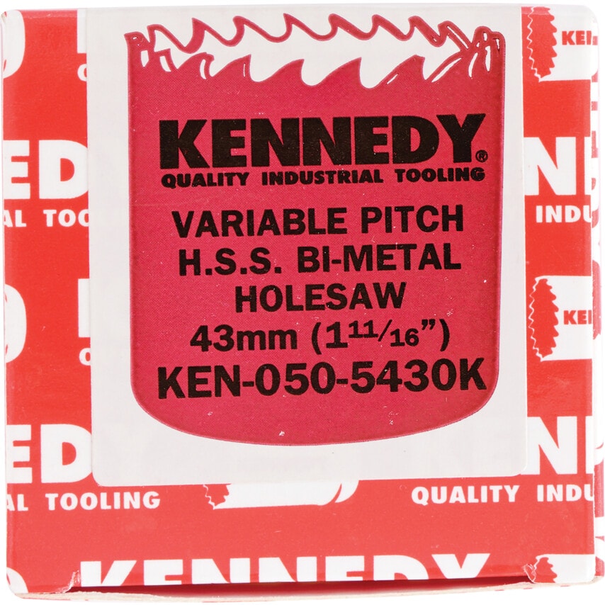 43mm Diameter (1.11/16") Bi-Metal V/P Holesaw