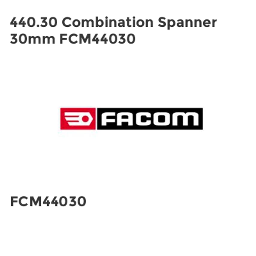 440.30 Combination Spanner 30mm FCM44030