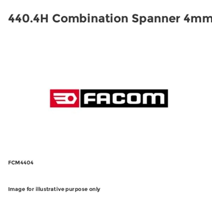 440.4H Combination Spanner 4mm