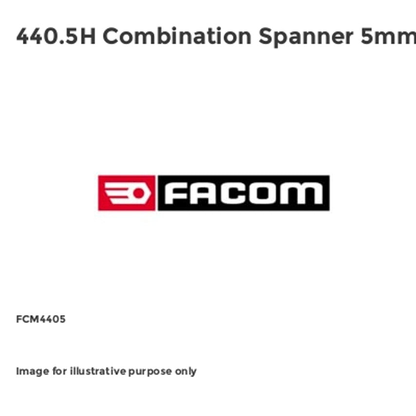 440.5H Combination Spanner 5mm