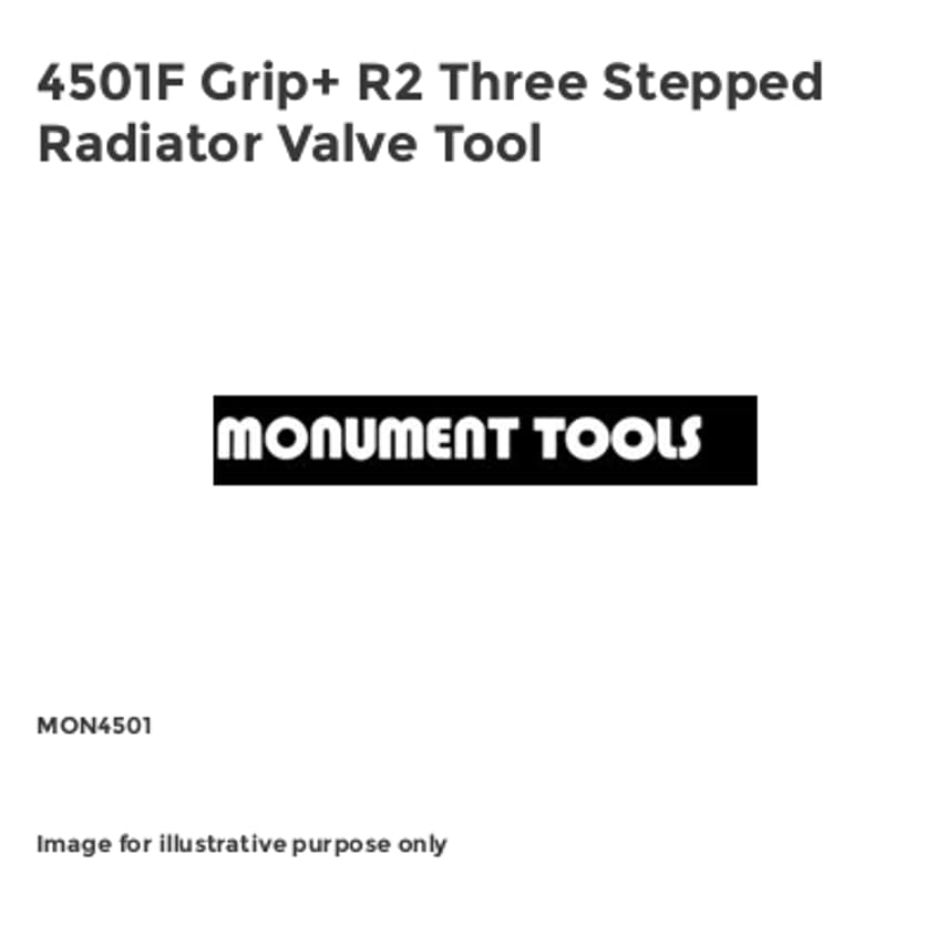 4501F Grip+ R2 Three Stepped Radiator Valve Tool