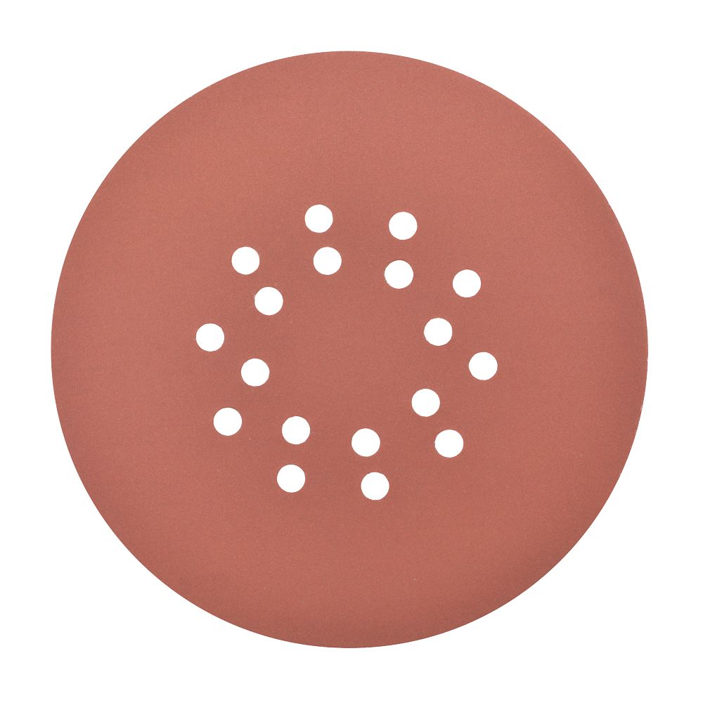 Essentials   240 Grit 18-Hole Punched Wood Sanding Discs 225mm 5 Pack