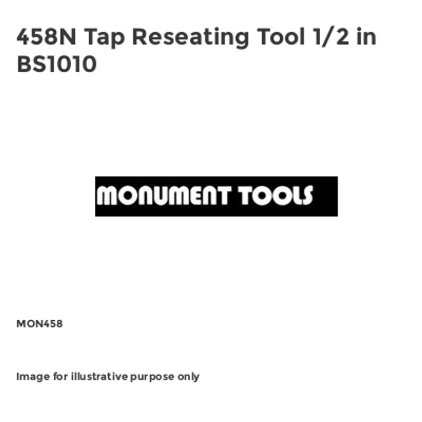 458N Tap Reseating Tool 1/2 in BS1010