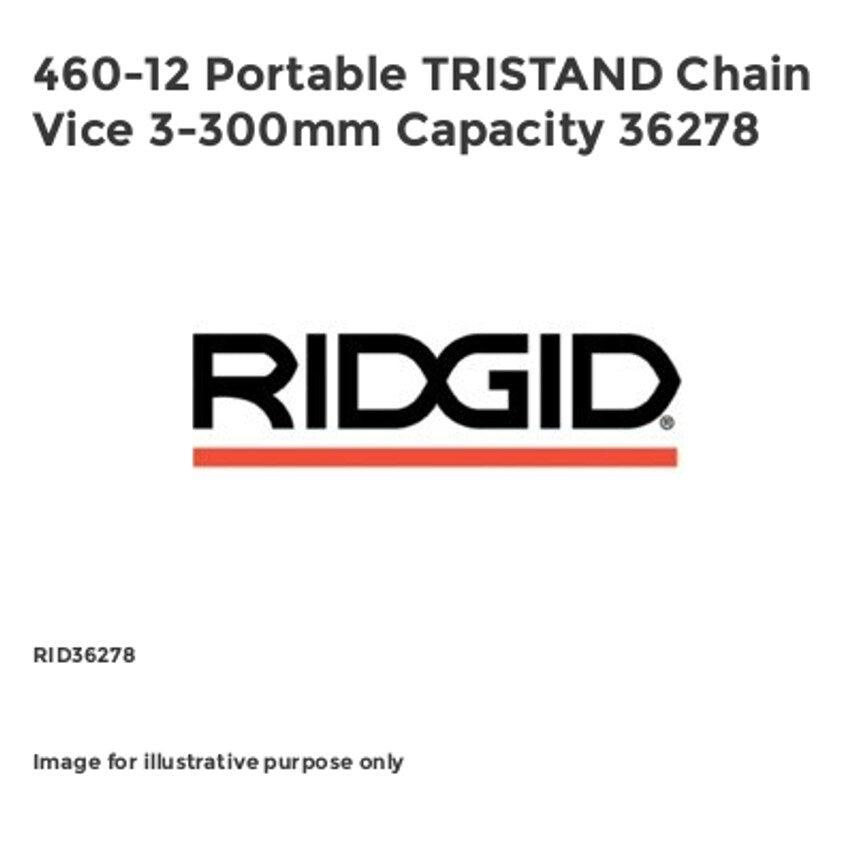 460-12 Portable TRISTAND Chain Vice 3-300mm Capacity 36278 RID36278