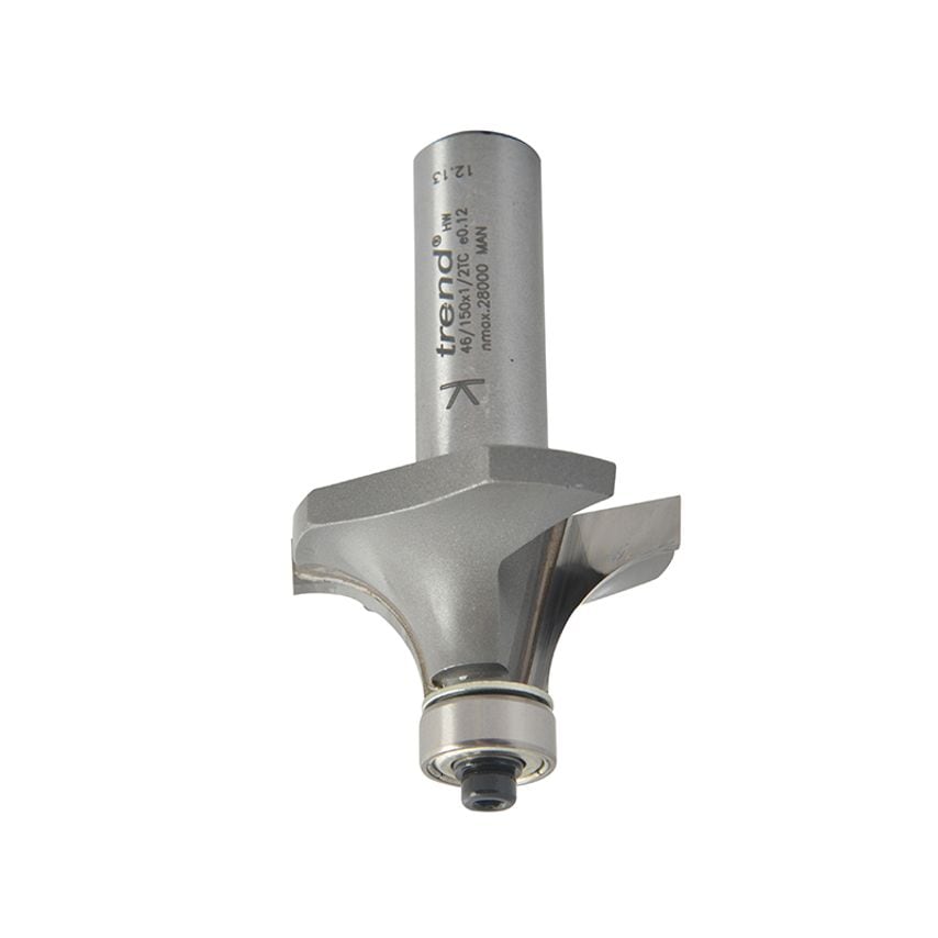 46/150 x 1/2 TCT Bearing Guided Ovolo & Round Over 12.7mm Radius TRE4615012TC