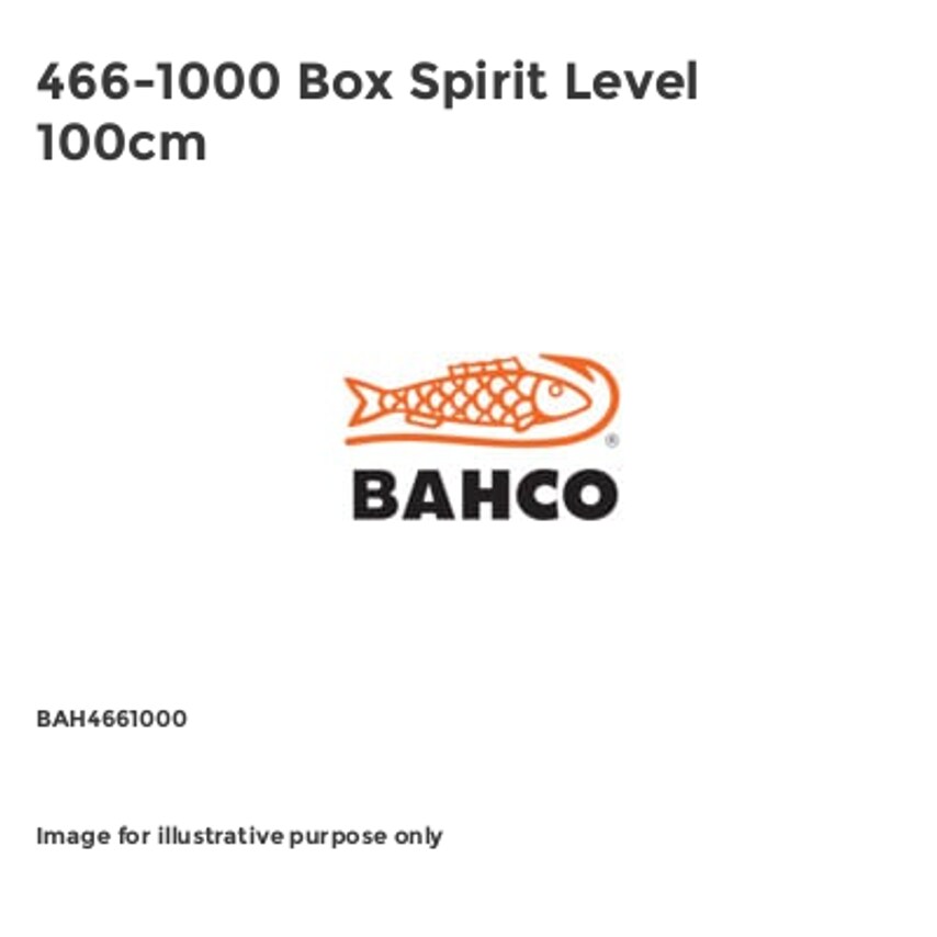 466-1000 Box Spirit Level 100cm