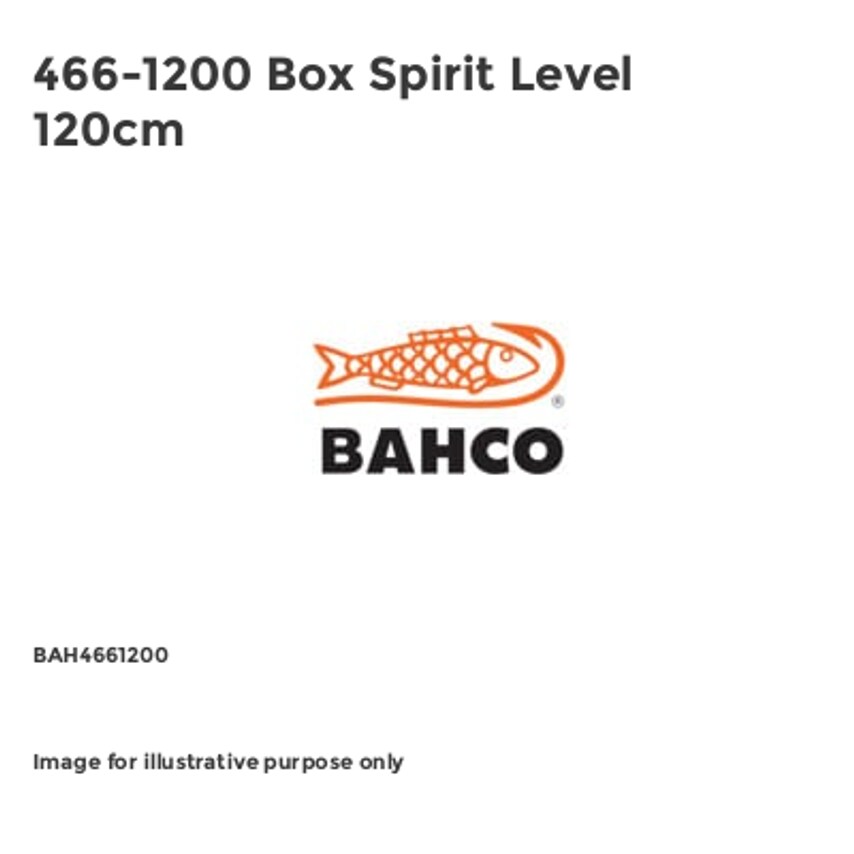 466-1200 Box Spirit Level 120cm