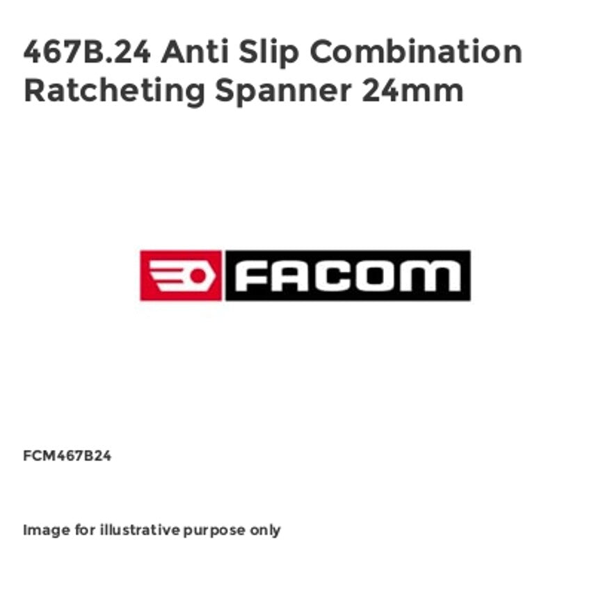 467B.24 Anti Slip Combination Ratcheting Spanner 24mm