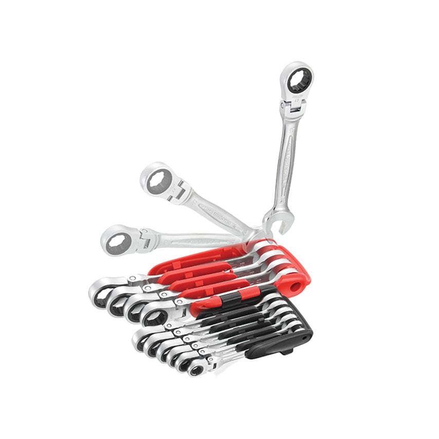 467BF.JP10PB Ratchet Combination Flexi Wrench Set, 10 Piece FCM467BFJP10