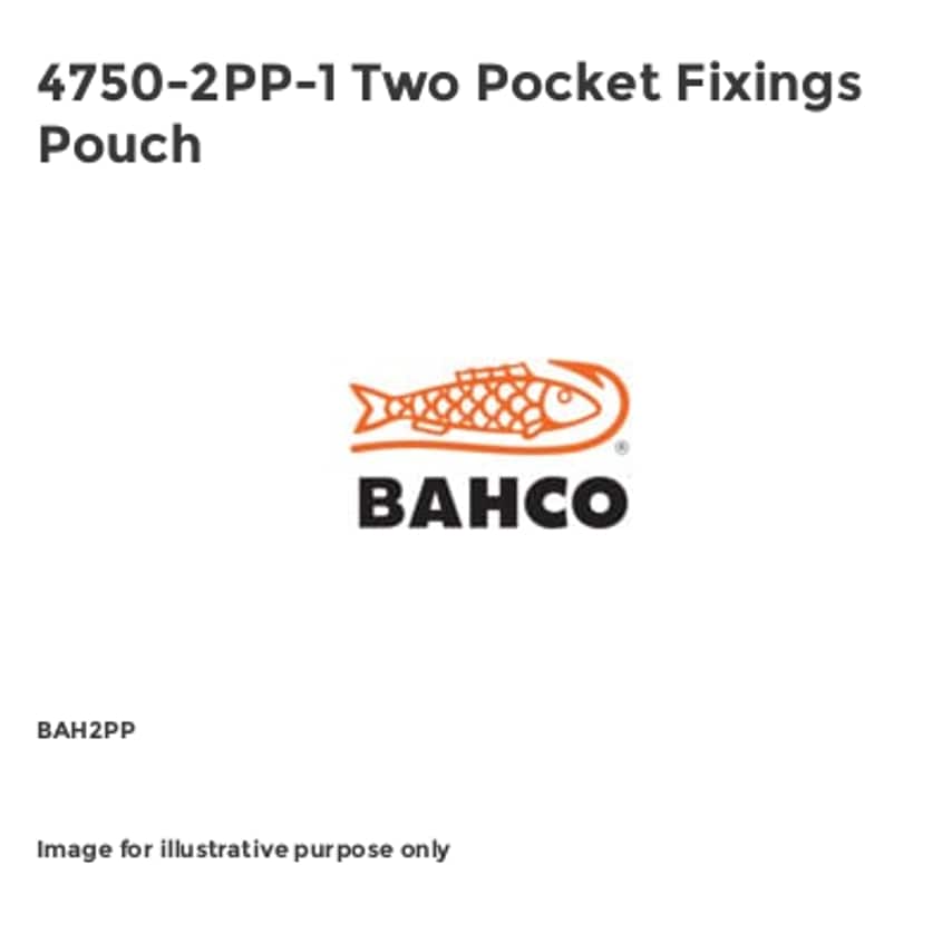 4750-2PP-1 Two Pocket Fixings Pouch