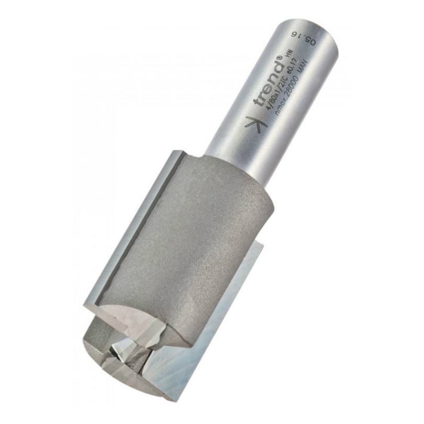 4/80 1/2" TC Two Flute Straight Cutter with TCT Plunge Centre TIP.25.4mm