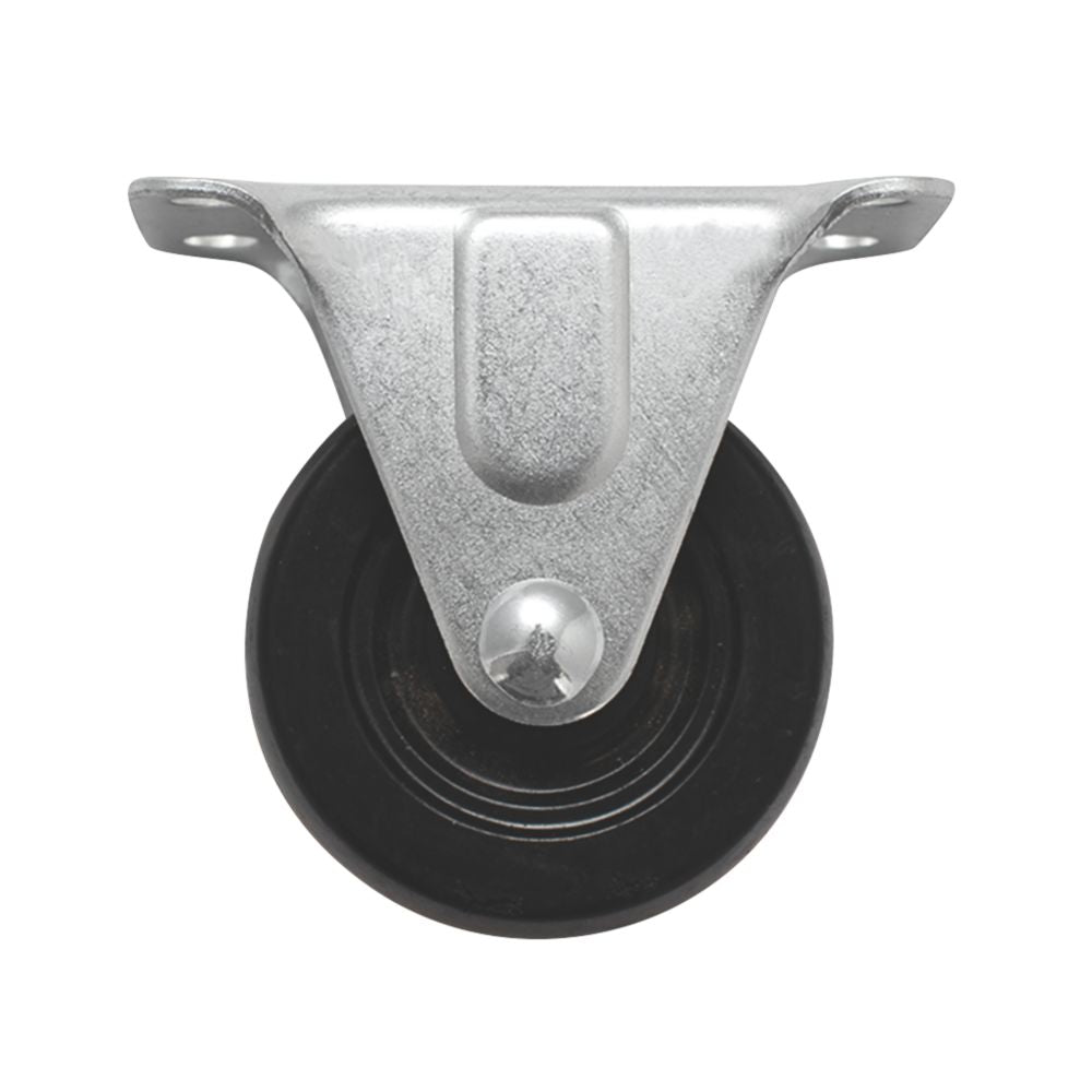 Essentials Heavy Duty Fixed Castor 50mm Black