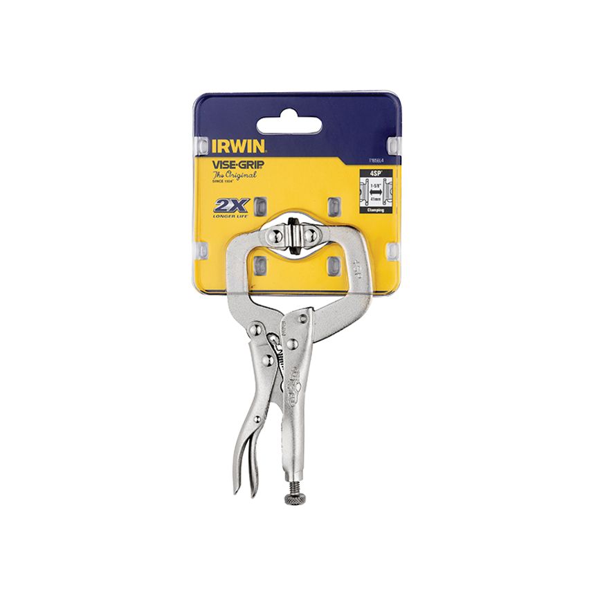 4SP Locking C-Clamp Swivel Pad 100mm (4in) VIS4SP