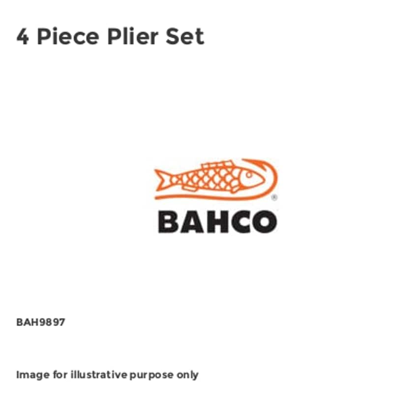 4 Piece Plier Set - BAH9897