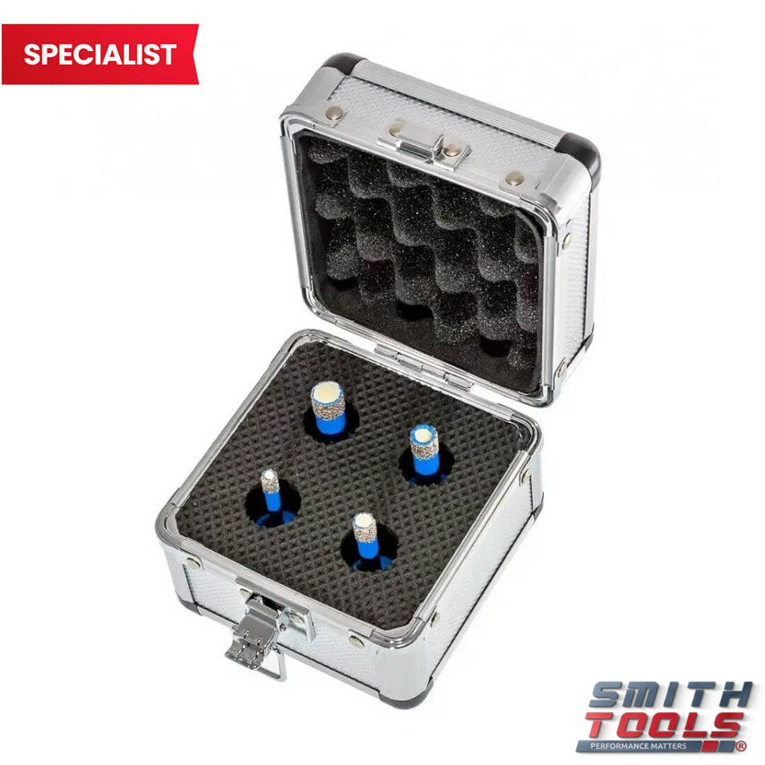 4 Piece Specialist M14 Vacuum Diamond Drill Set SM76787