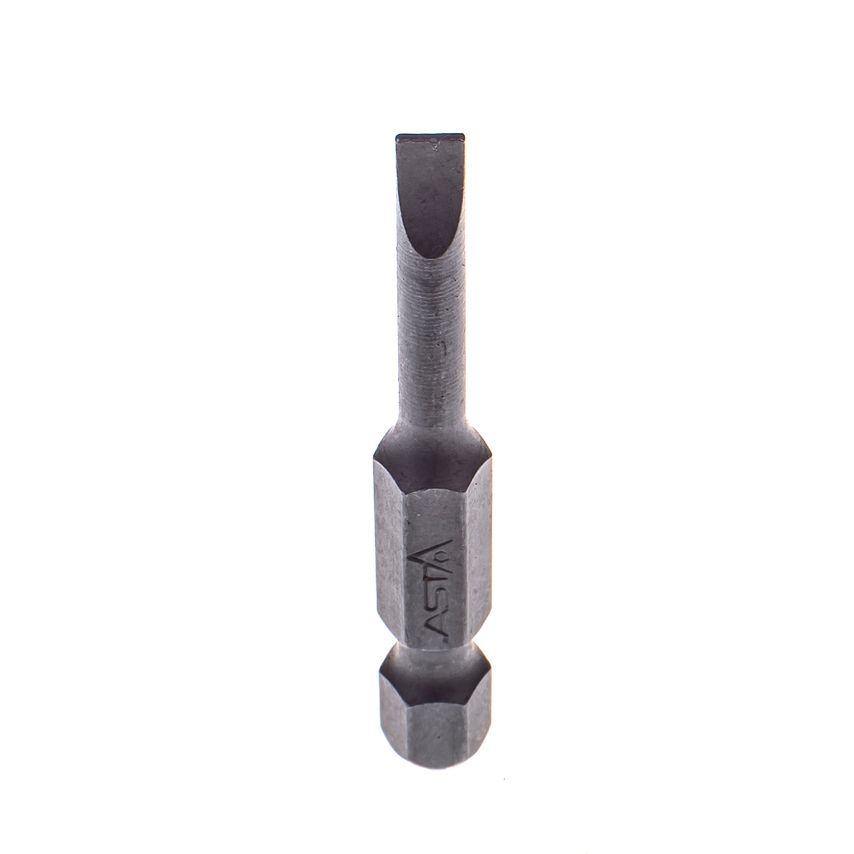 4 mm Slotted 1/4" Hex Insert Bit S2 Steel 50mm Long