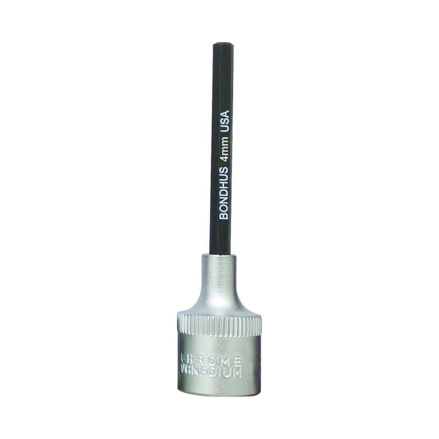 4mm Hex 2" Inhex Socket Bit + Hex Socket, 4mm, 43260