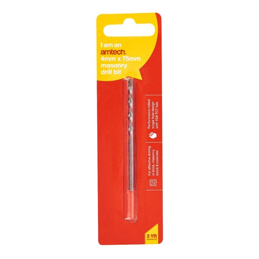 4mm X 75mm Masonry Drill Bit