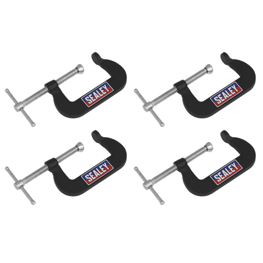 4pc Set Junior C-Clamp - 51mm X 32mm