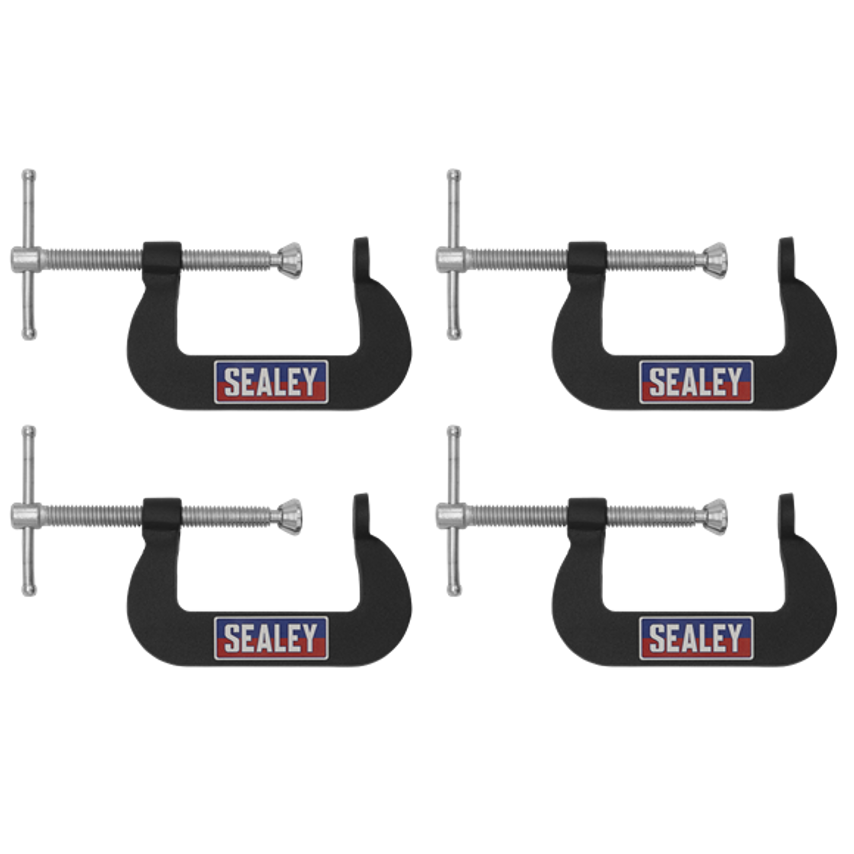 4pc Set Junior C-Clamp - 51mm X 32mm