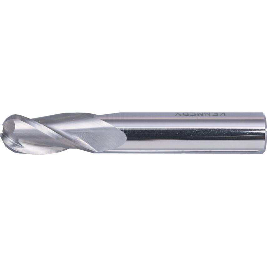 5.00MM Carbide Plain Shank 3 Flute Ball Nosed Slot Drills - Regular Series