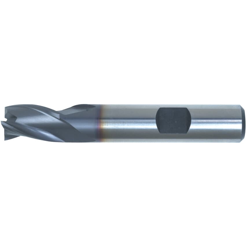 5.00MM HSS-Co 8% 3 Flute Weldon Shank Short Series Slot Drills - TiCN Coated