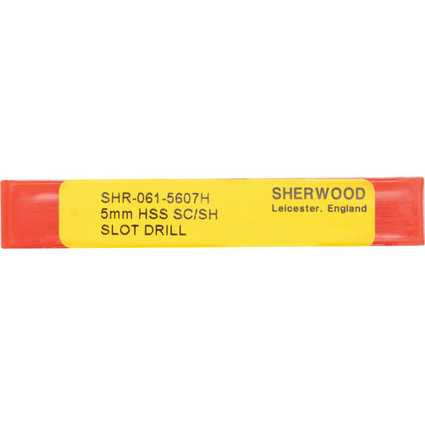 5.00MM HSS 2 Flute Threaded Shank Short Series Slot Drill
