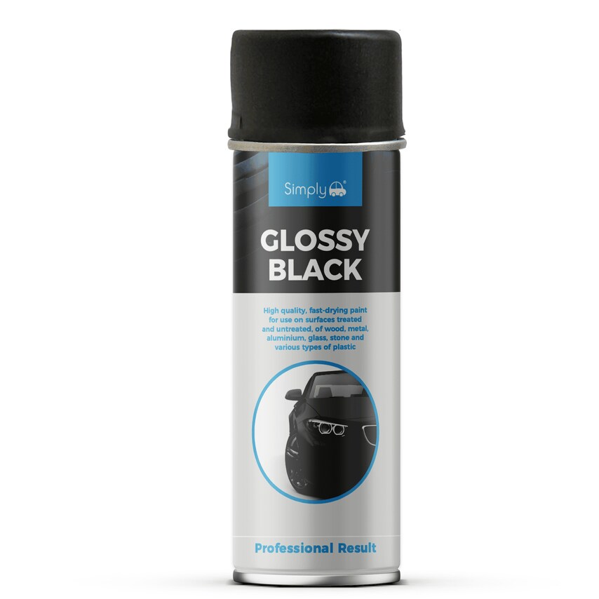500ml Black Gloss Paint Spray - SP-022