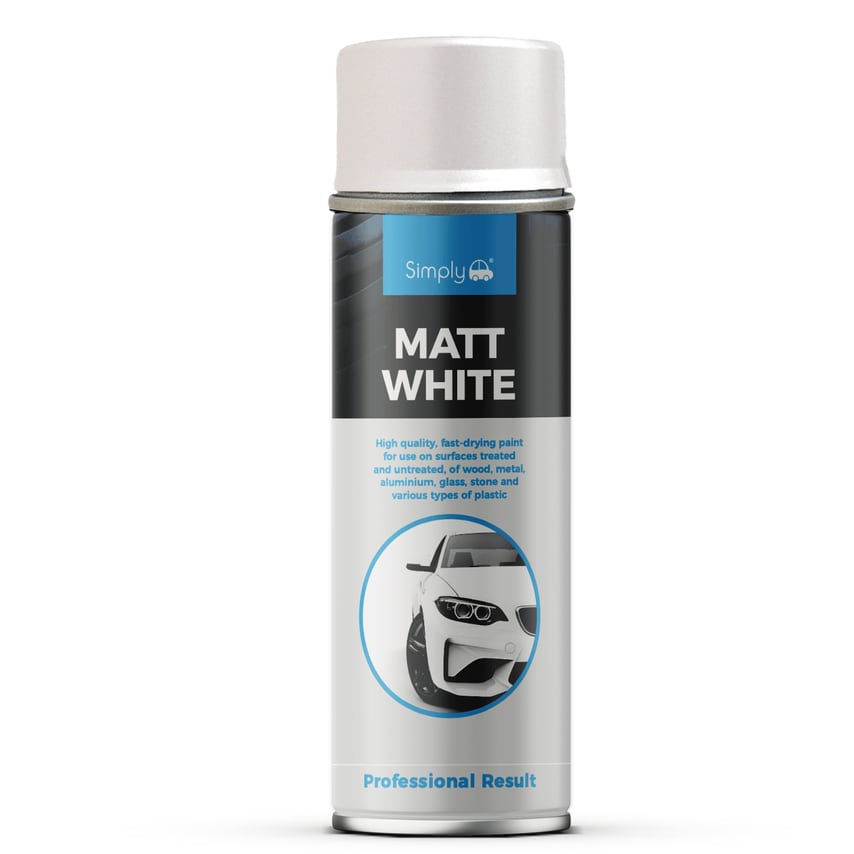 500ml White Matt Paint Spray - SP-019