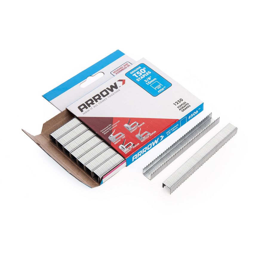 50624 T50 Staples 10mm 3/8in, Pack of 1250