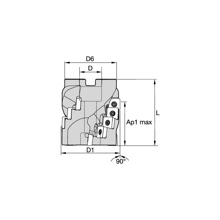 50A3RS90SD12L32 Helical End Mill