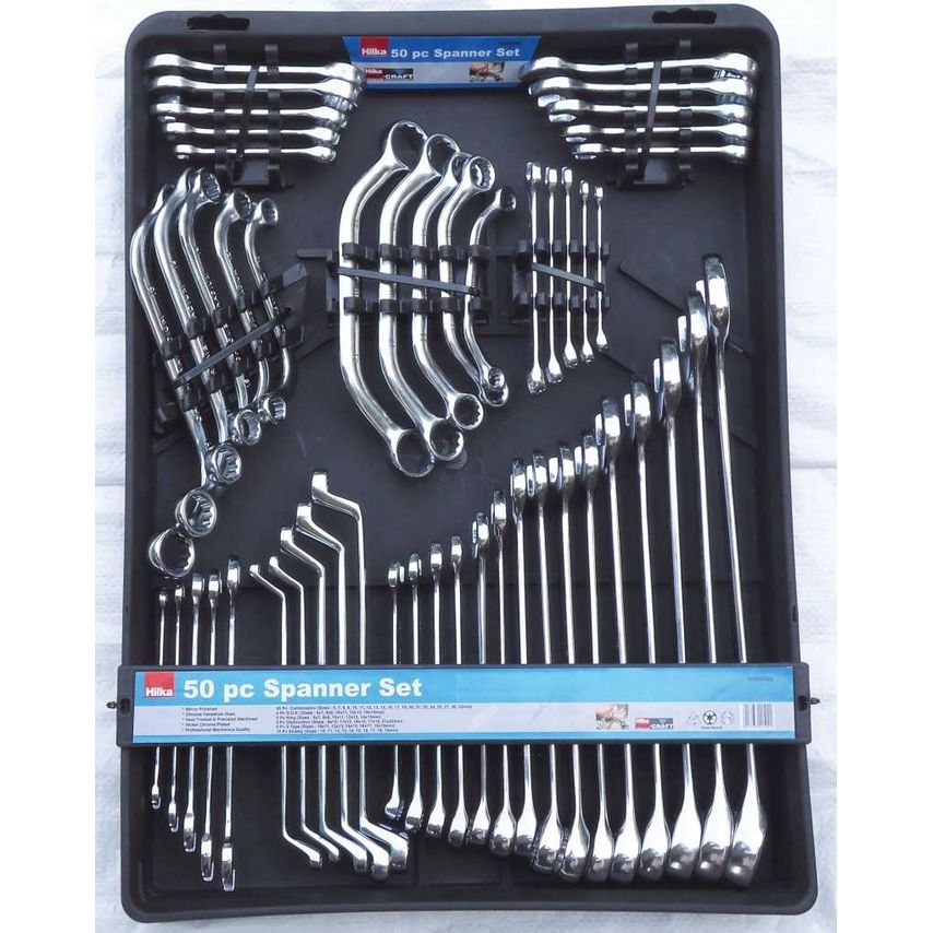 50 Piece Spanner Set Metric