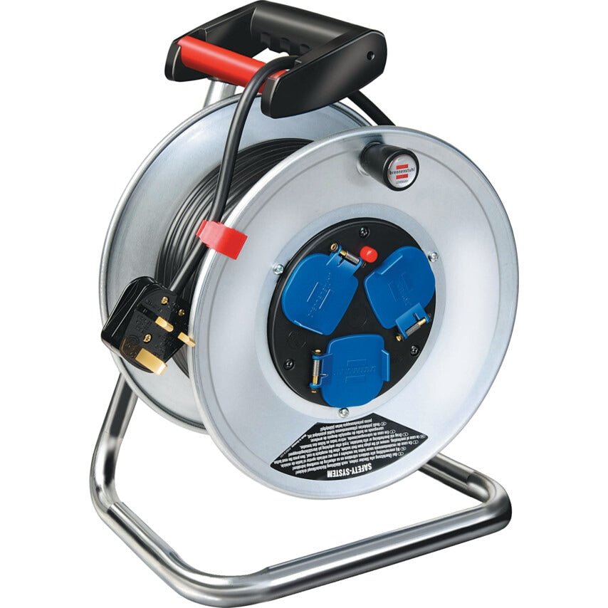 50m Garant 3-Way Socket Cable Reel 13A