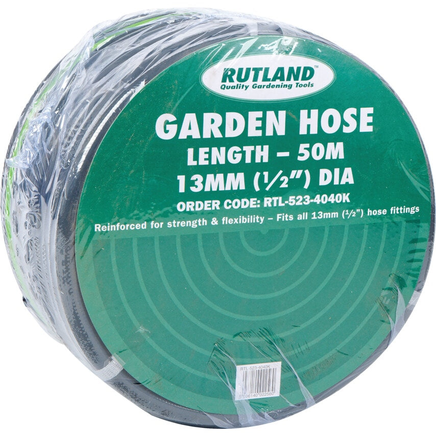 50m Reinforced Garden Hose Coil 1/2" Bore