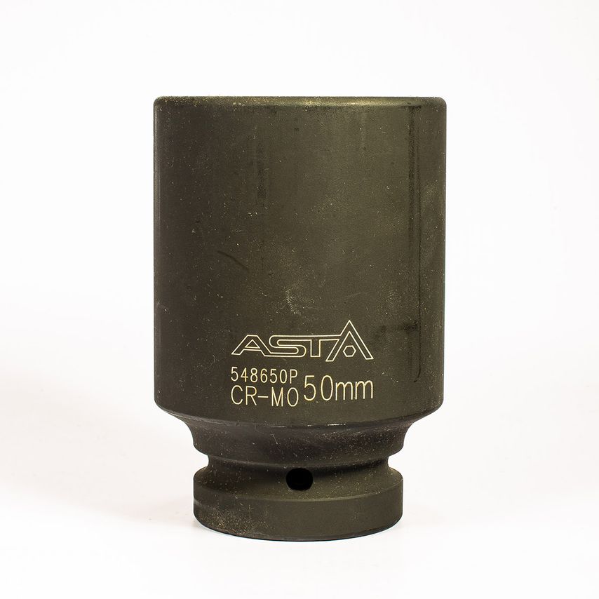 50mm 1" Drive Long/Deep Impact Socket 6 Point (6PT) Heavy Duty 108mm Long