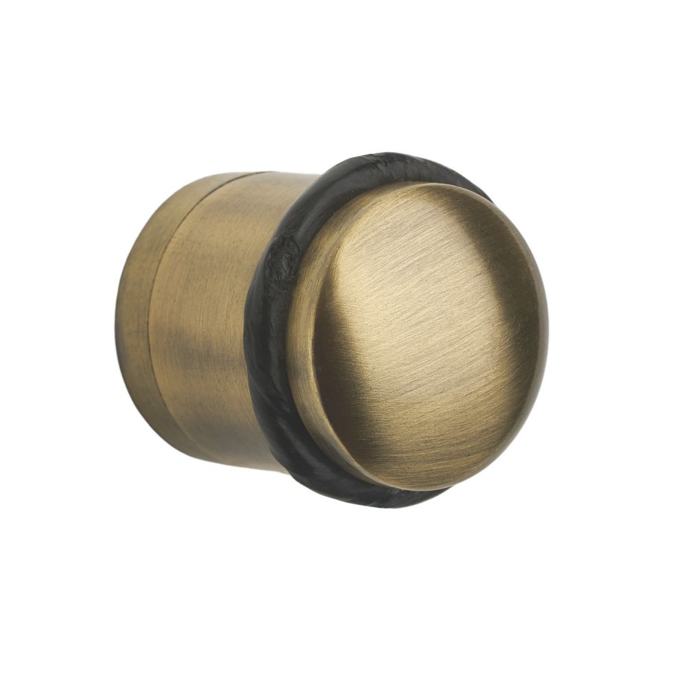 Security Solutions Cylinder Door Stop 31 x 37.5mm Antique Brass